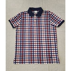 Brooks Brothers Mens Large Polo plaid chest embroidered logo cotton multicolor